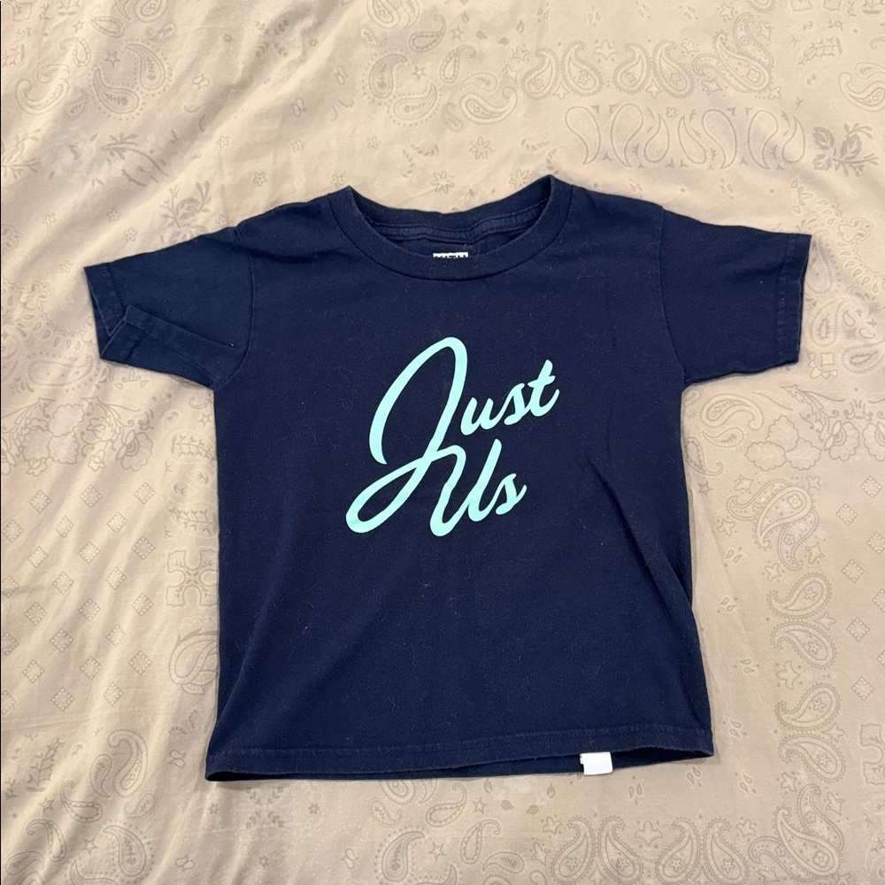 Kith Just Us  kids Navy Blue T-Shirt